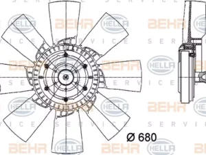 FAN WITH CLUTCH FOR SCANIA 4: 1412398